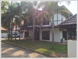 ID: 3418 - Modern Lao style house near Lao ITEC Mall for rent.
