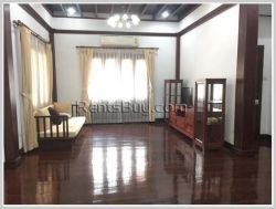 ID: 3418 - Modern Lao style house near Lao ITEC Mall for rent.