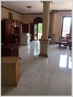 ID: 1932 - Nice villa by pave road near golf course for rent in Chanthabouly Vientiane Capital