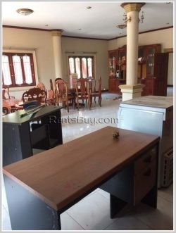 ID: 1932 - Nice villa by pave road near golf course for rent in Chanthabouly Vientiane Capital