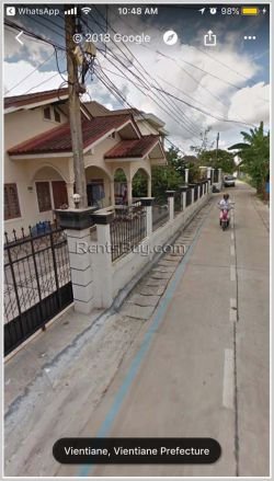 ID: 4155 - Pretty house with fully furnished by concrete road for rent in Chanthabouly