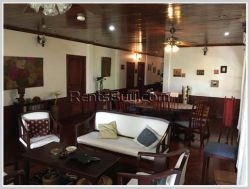 ID: 4325 - Lao style house near Sengdara Fitness with large garden for rent