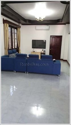 ID: 4325 - Lao style house near Sengdara Fitness with large garden for rent