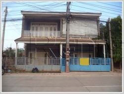 ID: 809 - Nice house next to concrete road for rent in Saysettha District.