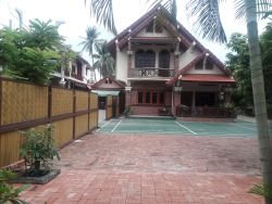 ID: 4132 - The beautiful house with Badminton Court and large parking for rent in Ban Dongnasok