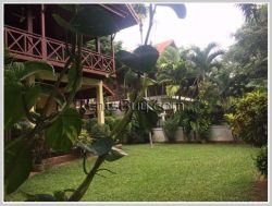 ID: 3241 - Lao style house with large garden and near Mekong River for rent