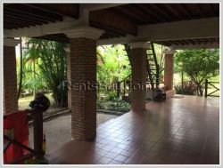 ID: 3677 - Lao style shady house 103 hospital and M-point mart (Saphanthong) for rent