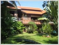 Fully furnished Lao style house in town