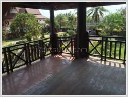 ID: 3083 - The new house with large garden and swimming pool for rent in Sisattanak district
