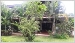 ID: 3700 - Nice Lao style house near Kettisack International School for rent