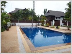 ID: 3695 - Affordable house with swimming pool for rent in Lao and foreign community zone