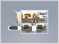 ID: 3401 - the Eco-House for rent with digital security alarm in new ministries area of Dontiew (map