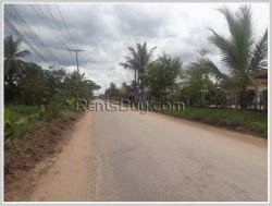 ID: 3883 - Nice land for rent close to Sikay Market by pave road in Sibounhuang village