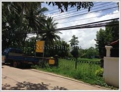 ID: 3075 - Vacant land in town next to concrete road for sale in Chanthabouly district