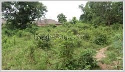 ID: 207 - Vacant land by pave road for sale in Ban Nonkor, Saysetta District