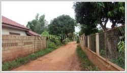 ID: 207 - Vacant land by pave road for sale in Ban Nonkor, Saysetta District