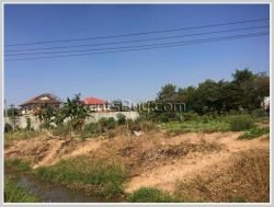 ID: 3496 - Big plot of land for sale by pave road near Lao National Convention Centre