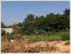 ID: 3496 - Big plot of land for sale by pave road near Lao National Convention Centre