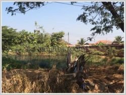 ID: 3496 - Big plot of land for sale by pave road near Lao National Convention Centre