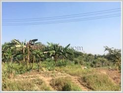 ID: 3496 - Big plot of land for sale by pave road near Lao National Convention Centre