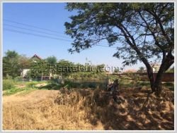 ID: 3496 - Big plot of land for sale by pave road near Lao National Convention Centre