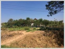 ID: 3496 - Big plot of land for sale by pave road near Lao National Convention Centre