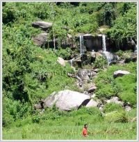 ID: 2971 - Shady land by waterfalls for sale with beautiful waterfall & mountain view