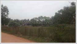 ID: 3893 - Land for rent by pave road in Ban Tanmesay in Saythany District