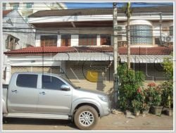 ID: 954 - Shop house by the pave road comes for rent in Chanthabouly district