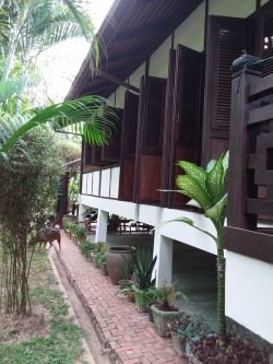 ID: 4390 Lao Style House with pool and exceptional design for sale