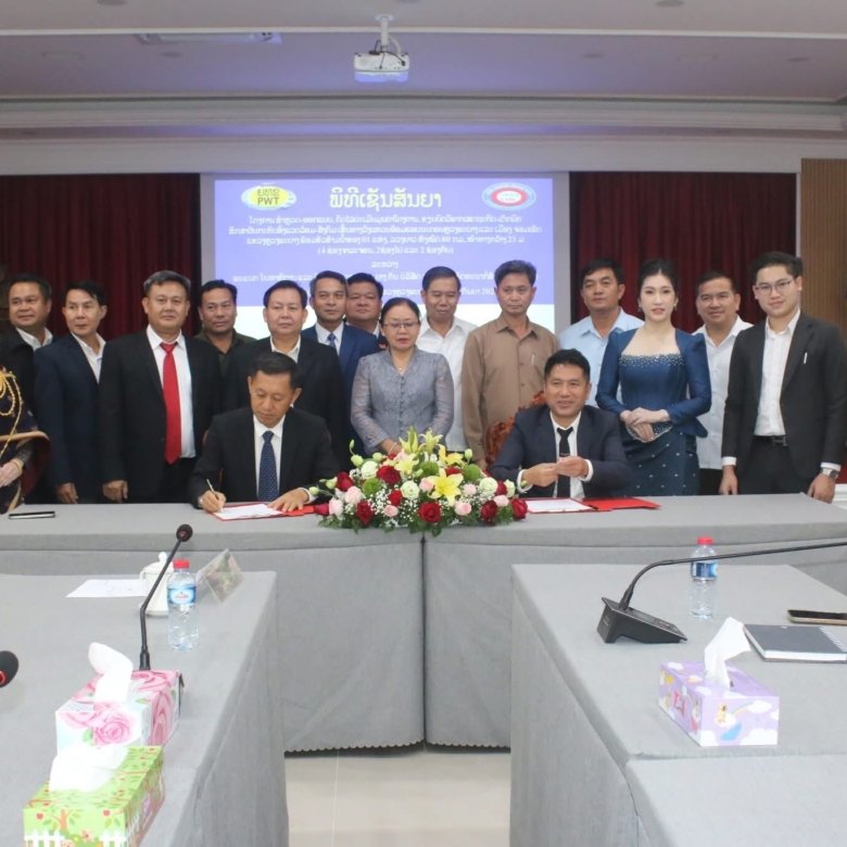Contract Signing Ceremony for Survey–Design, Project Valuation, Economic–Technical Report, and Environmental–Social Impact Study of the Ring Road around Luang Prabang City and Chomphet District, including one Mekong River Bridge
