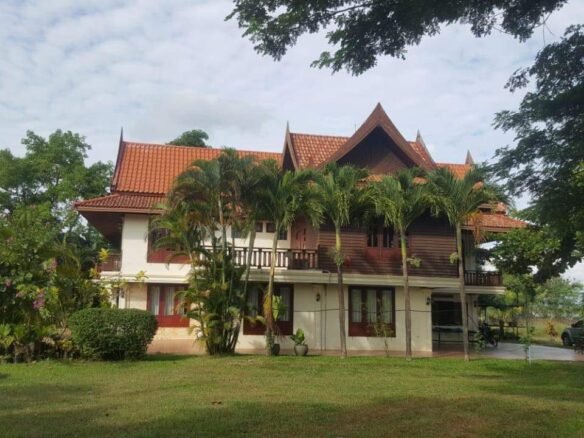 ID: 4564-Lao contemporary house with large land near Nongseuam for sale