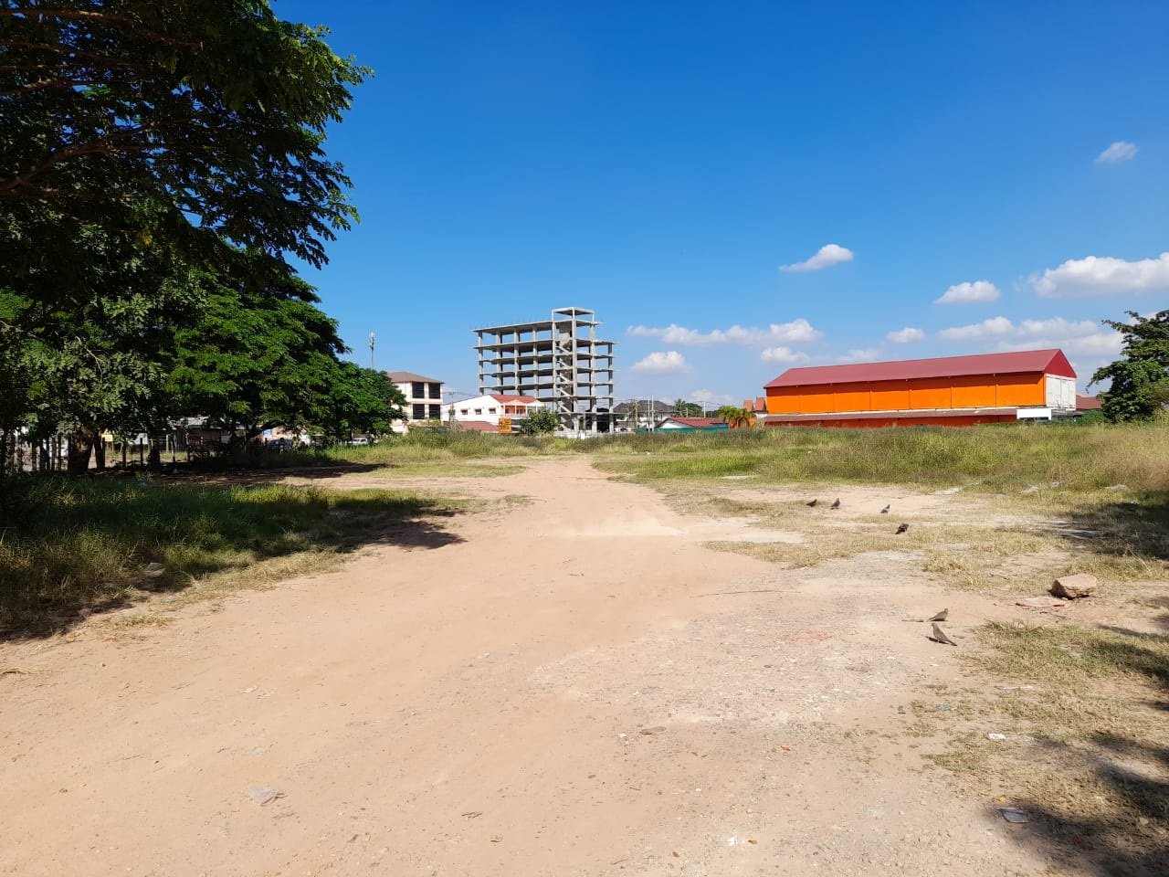 Land-for-sale4 ID: 4586-Large land by concrete road near Xangphueak convention hall for sale.