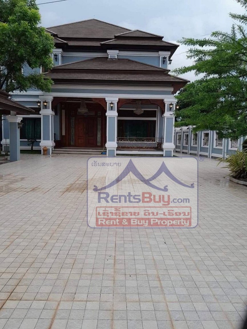 ID: 4445 – Luxury house near the National Convention Hall and Lao National Television for rent