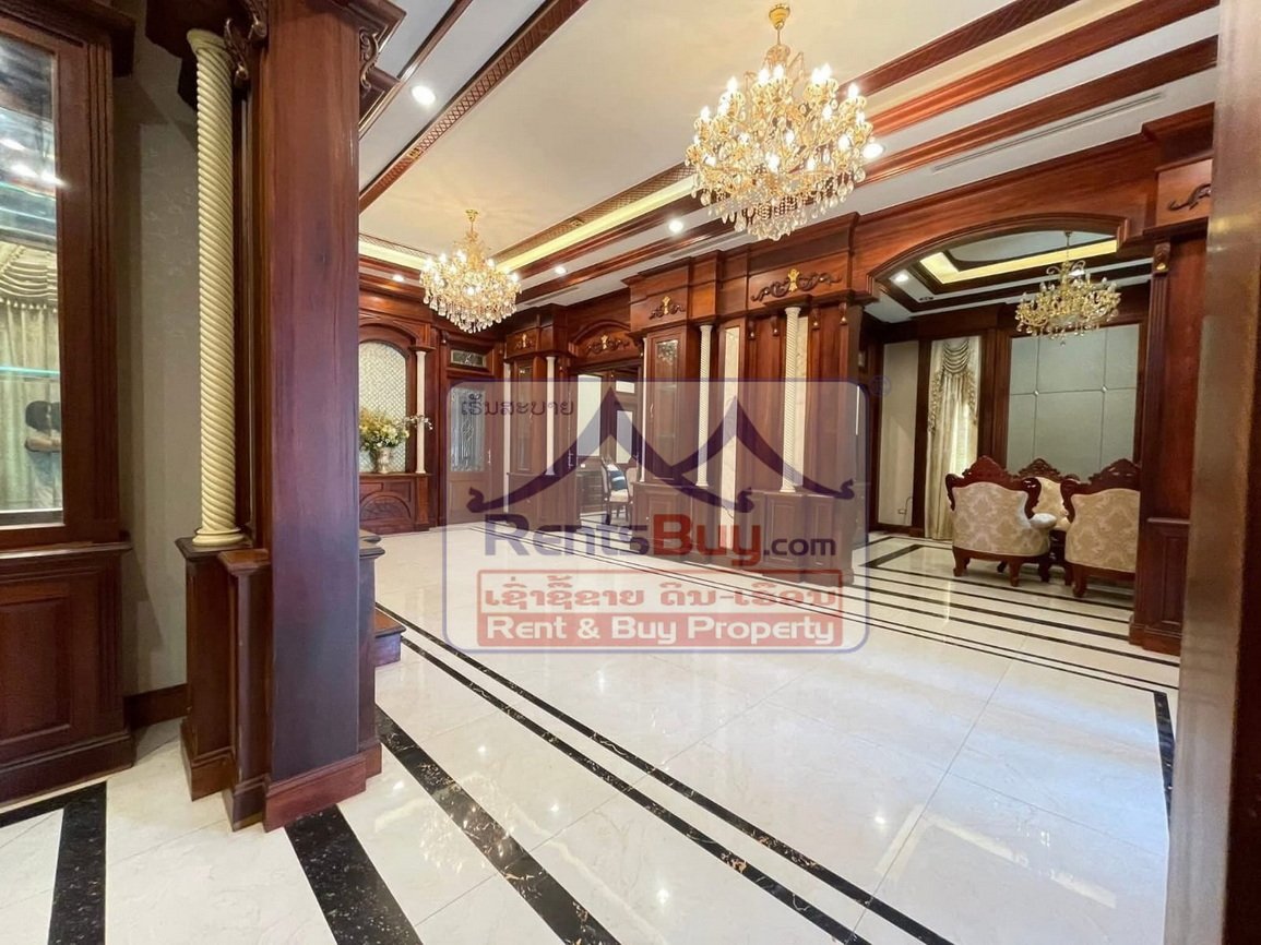 ID: 4445 – Luxury house near the National Convention Hall and Lao National Television for rent