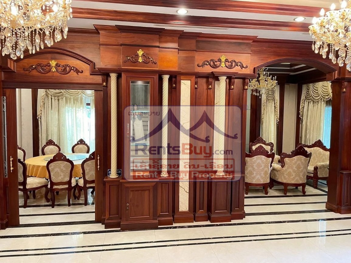 ID: 4445 – Luxury house near the National Convention Hall and Lao National Television for rent