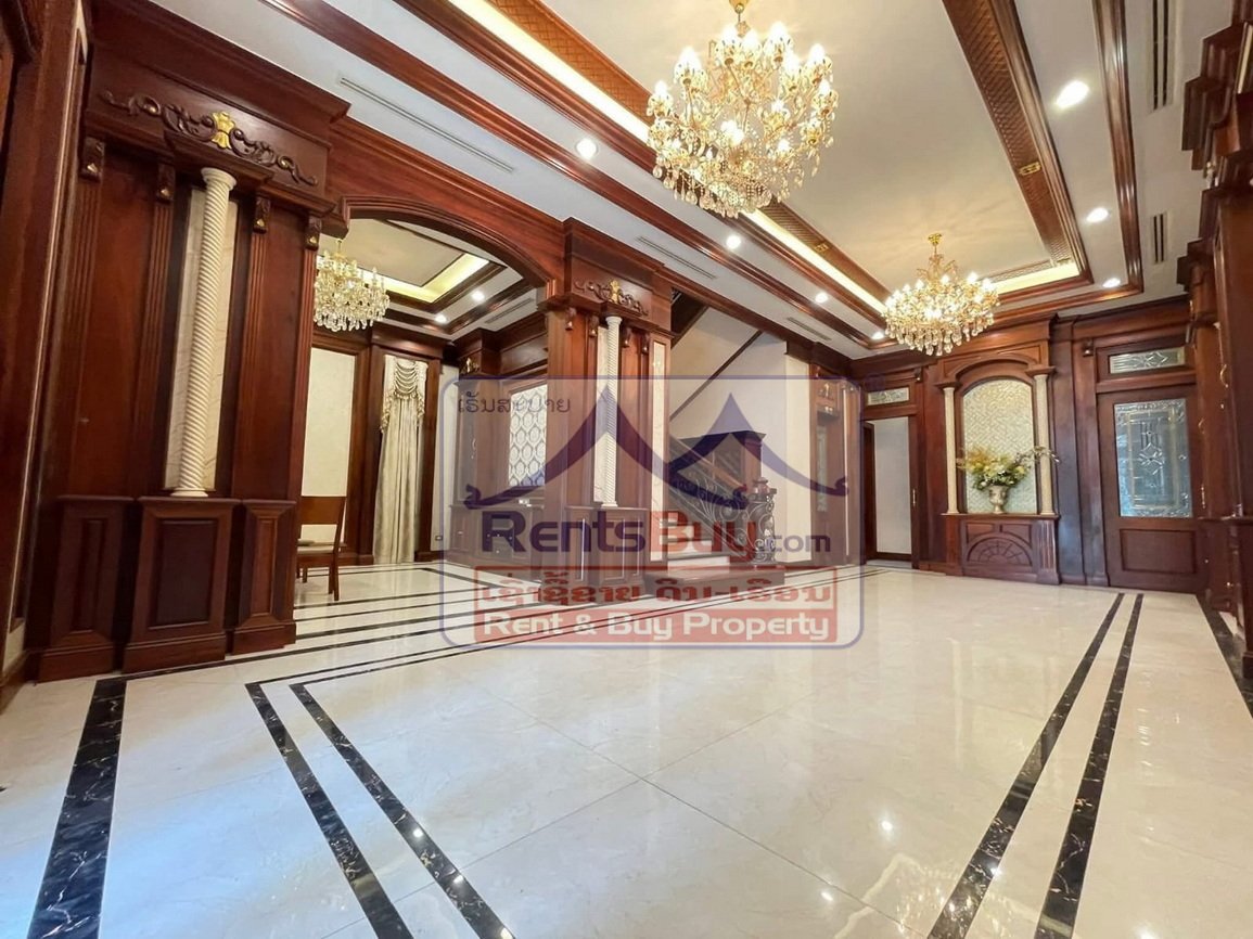 ID: 4445 – Luxury house near the National Convention Hall and Lao National Television for rent