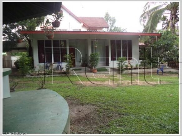 3206-New rowed house with fully furnished and near Police office of Vientiane Capital for rent.