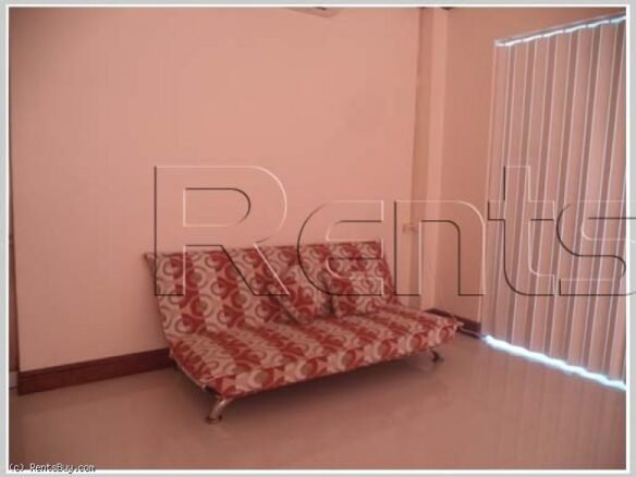 ID: 3117 – Serviced apartment near Lao-American college and main road for rent in Saysettha district.