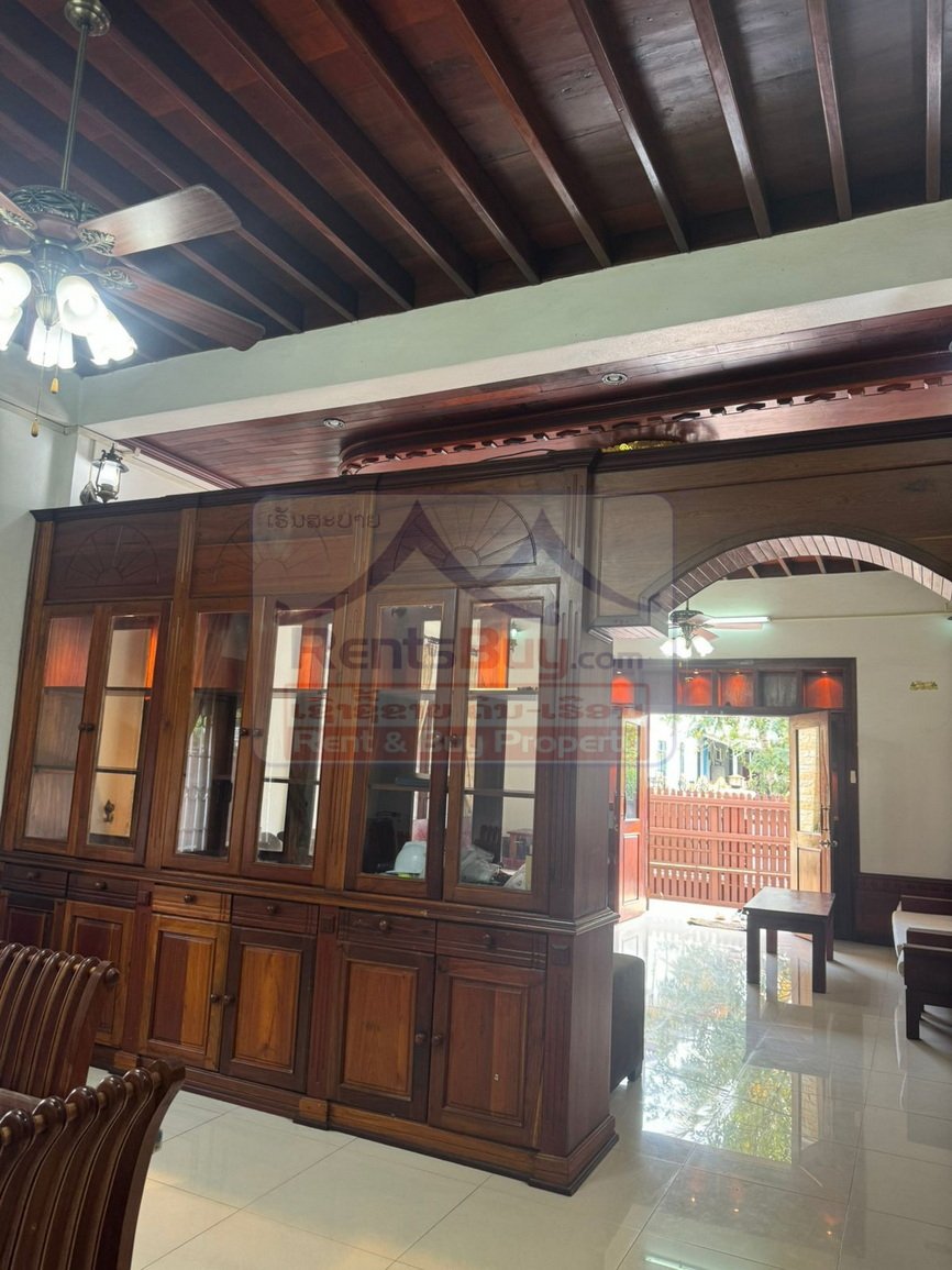 Houseforrent05 ID: 1433 – Lao modern house near Sengdara Fitness Center