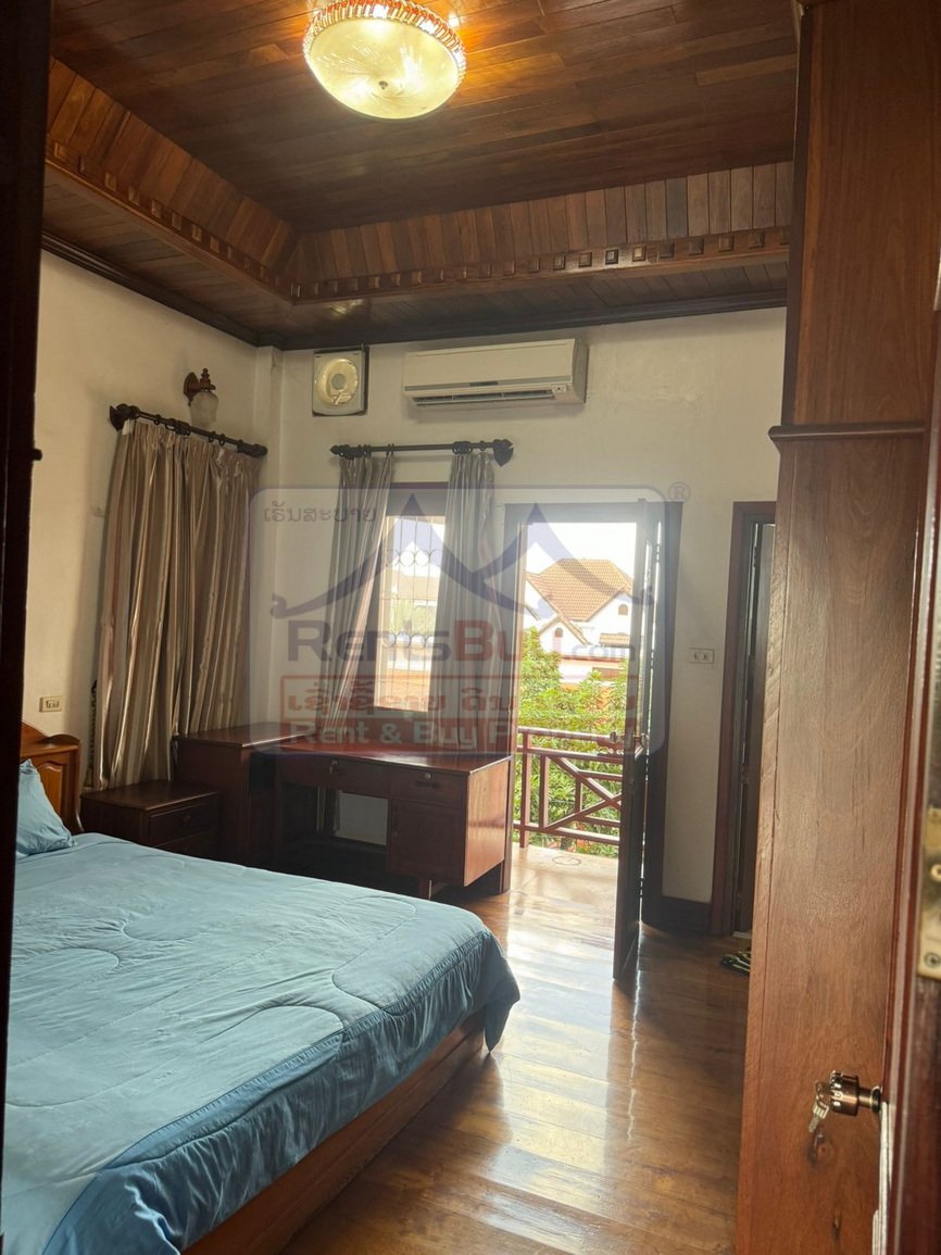 Houseforrent18 ID: 1433 – Lao modern house near Sengdara Fitness Center