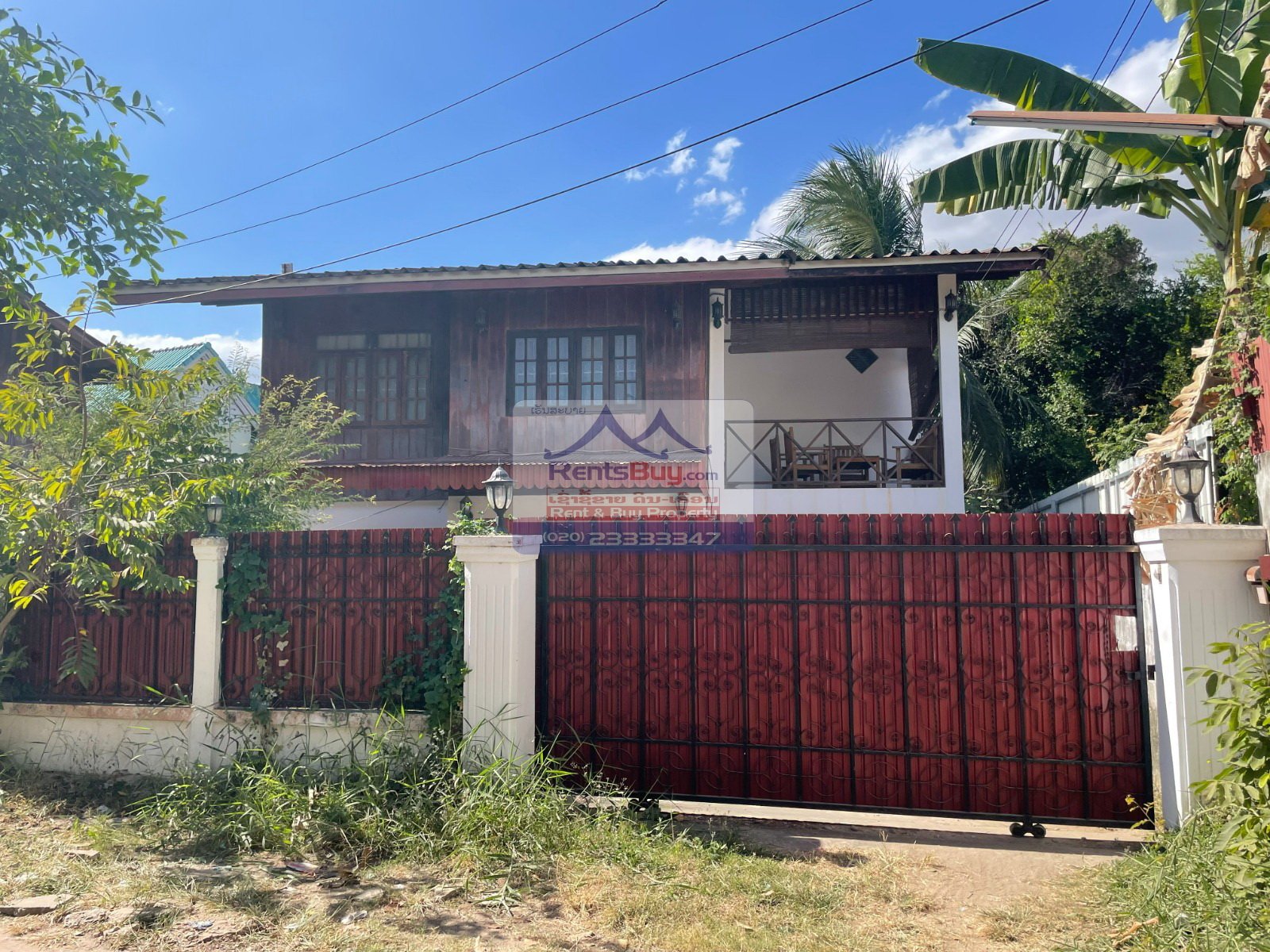 House for rent near VIS area03 ID: 3489 – Lao style house with fully furnished for rent in diplomatic area