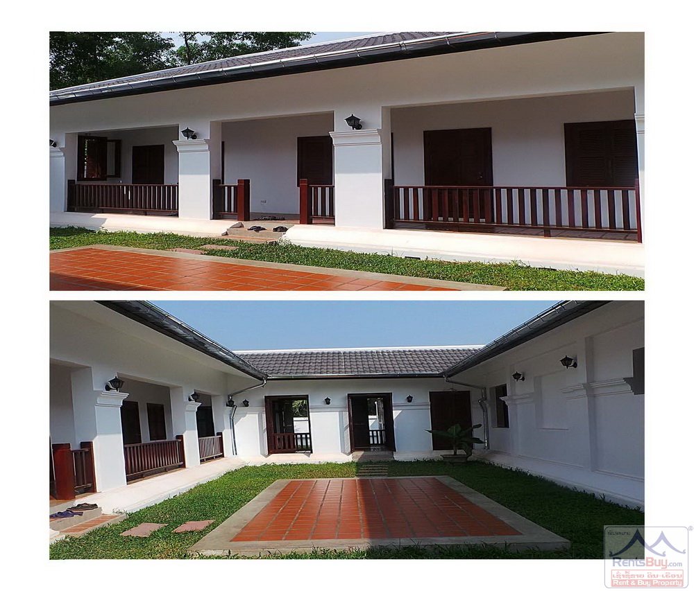 ID: 2413 – New floored French colonial style house by pave road in diplomatic area for sale