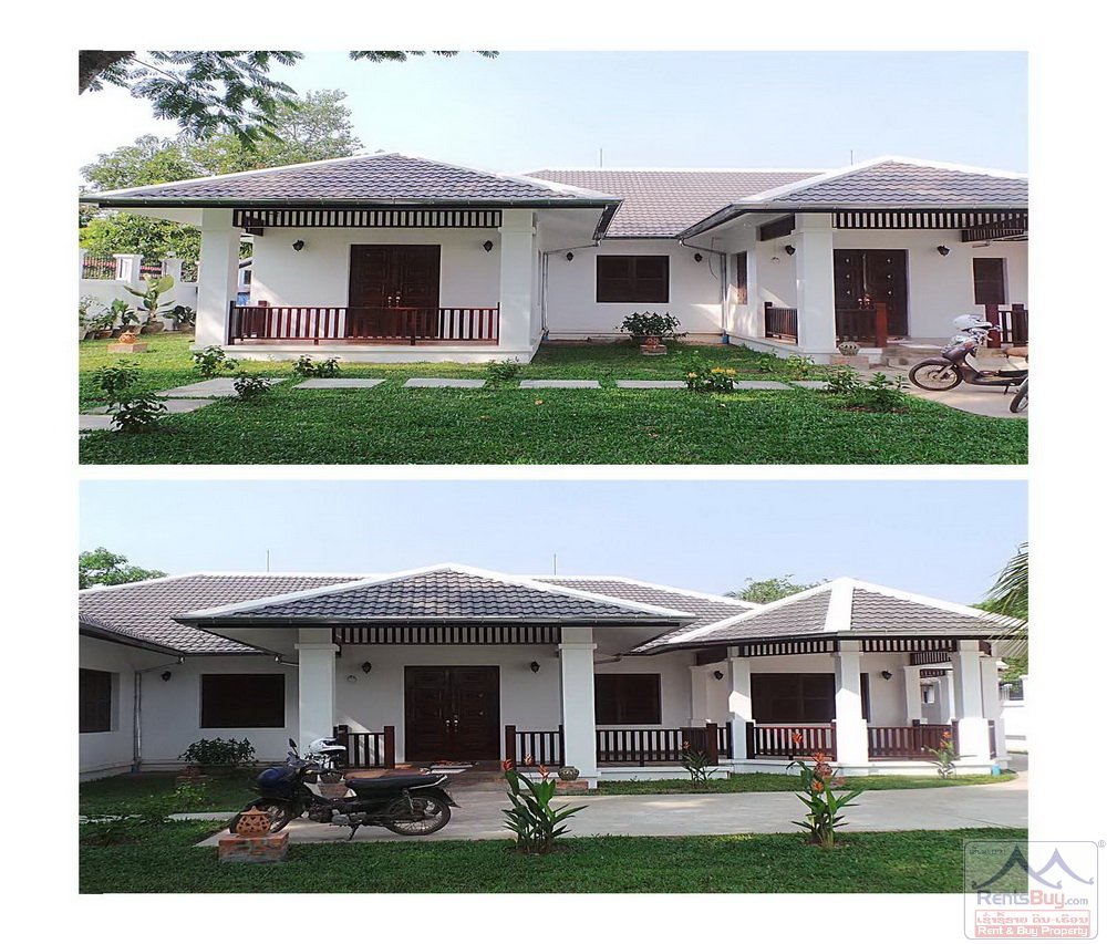ID: 2413 – New floored French colonial style house by pave road in diplomatic area for sale