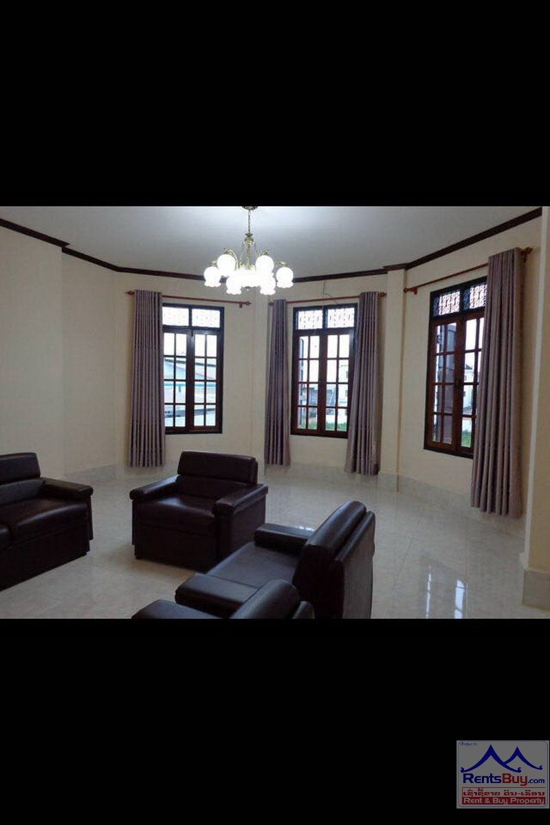 3685-Modern Villa for rent in Sikhaithong Village, near Wattay International Airport