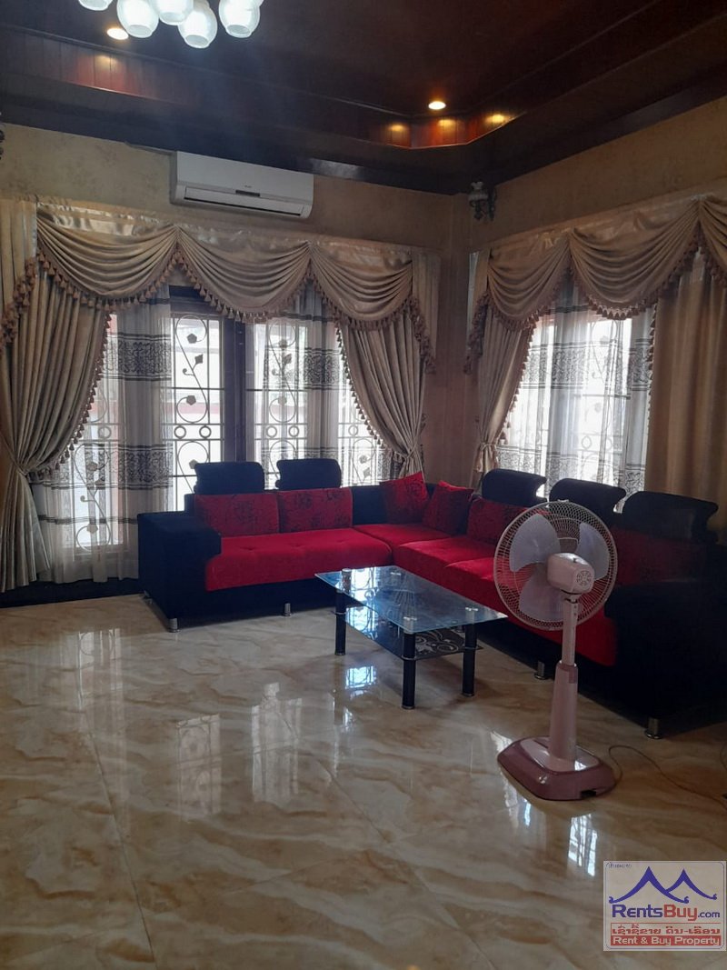 4762-Elegant house for rent in Saphanthong Tai, Sisattanak District, near VIS