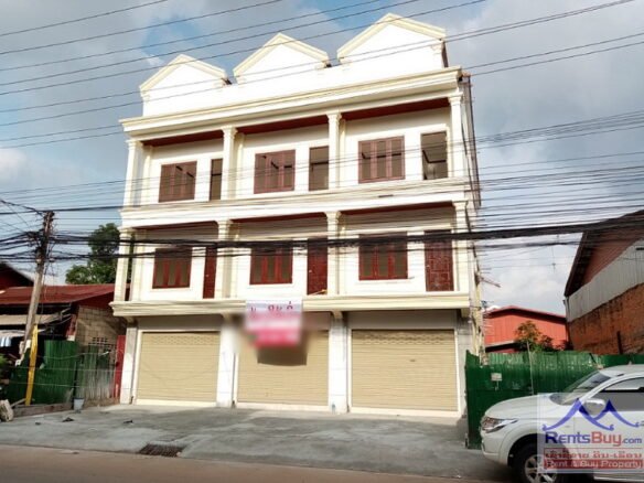 4792-Shophouse for rent in Saphanthong Neua Village, Sisattanak near VIS