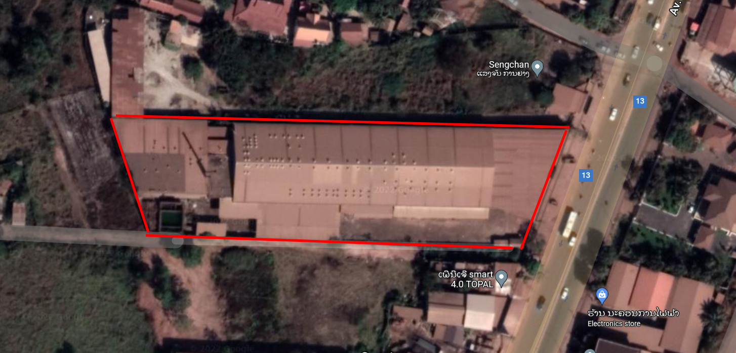 warehose 5083-Large warehouse next to road No. 13 near Vientiane Rail Way Station