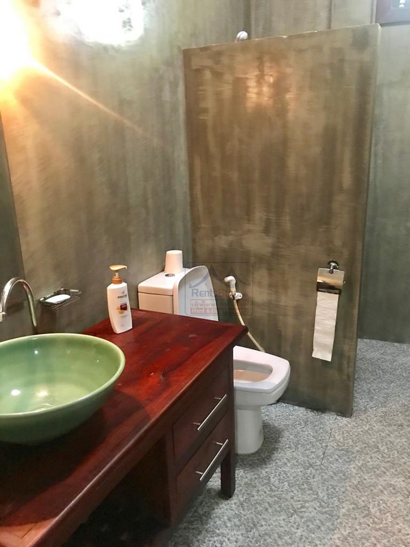 2592 – one floor Lao contemporary house for rent near Wattay Airport with fully furnished!
