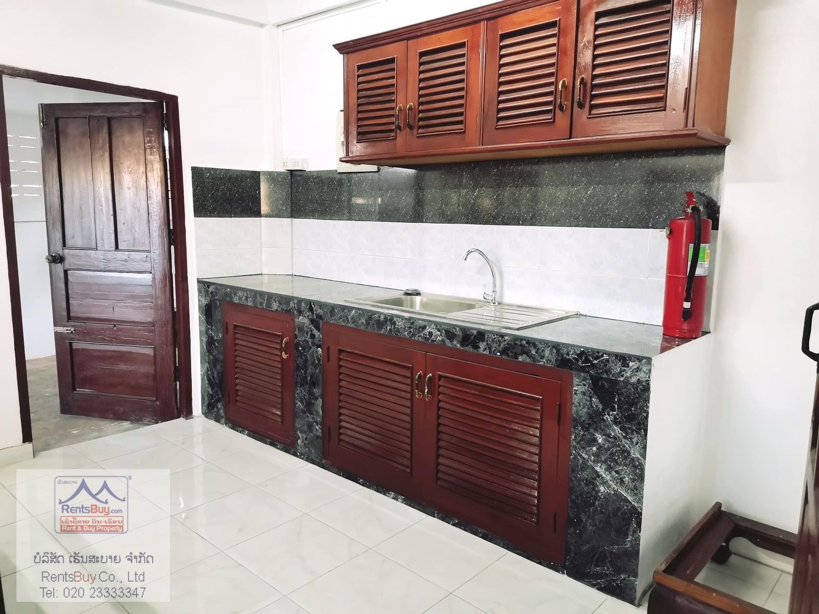 5343-Two storey Lao Style House for rent near Russian Embassy